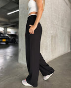 White waist pants
