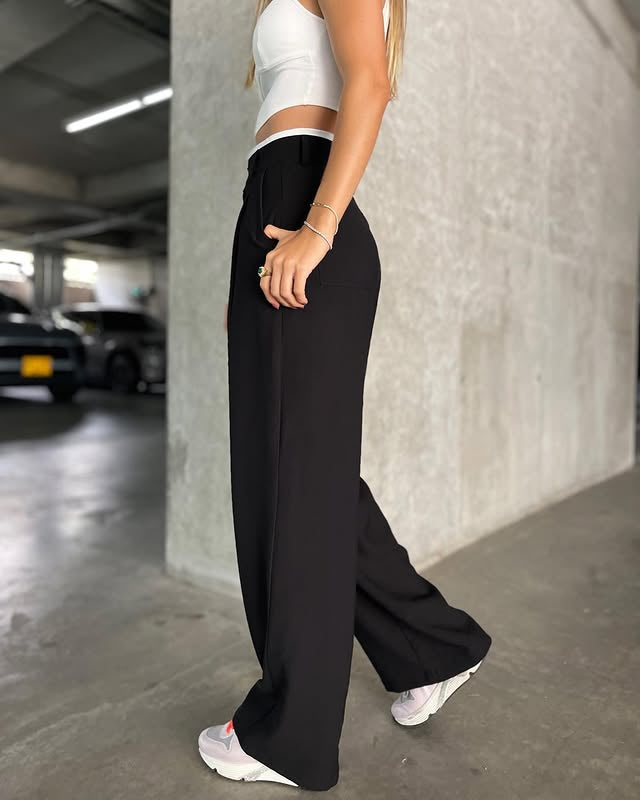 White waist pants