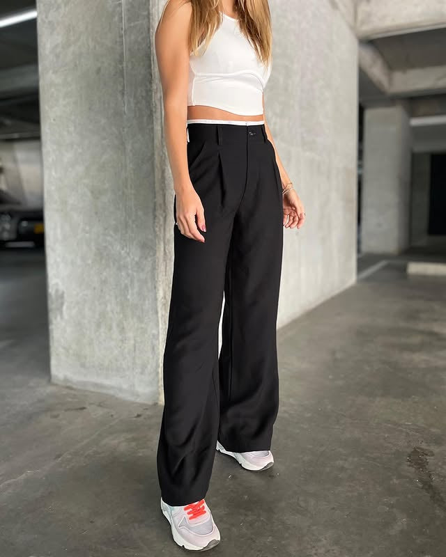 White waist pants