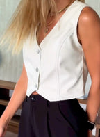 Leather vest