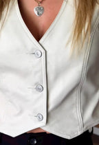 Leather vest