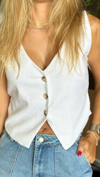 Bella linen vest