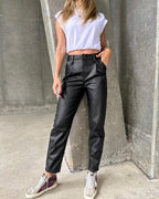 MomFit Leather pants