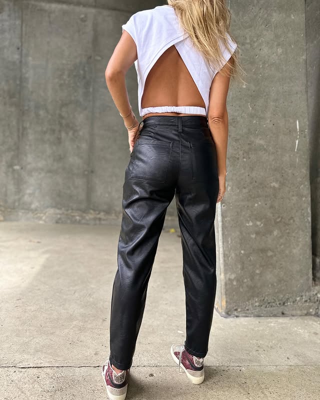 MomFit Leather pants
